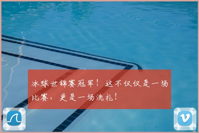 冰球世锦赛冠军！这不仅仅是一场比赛，更是一场洗礼！